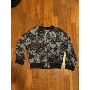 Kiind Of  Dusty Blue Shelby Reversible Baseball Jacket Women's Size Smal…